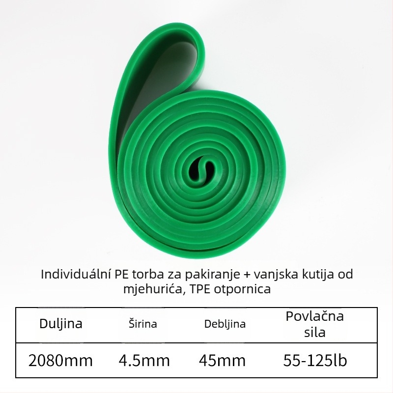 Nothing 002 TPE Otporna traka s krugom za čučnjeve i elastna joga traka, podizanje kukova, eksplozivna snaga