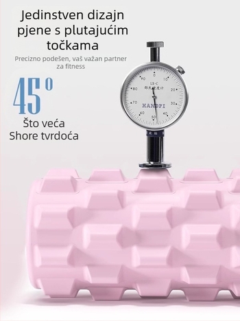Penasti valjak za jogu s materijalom od svile cvijeta – opuštanje mišića i masaža nogu