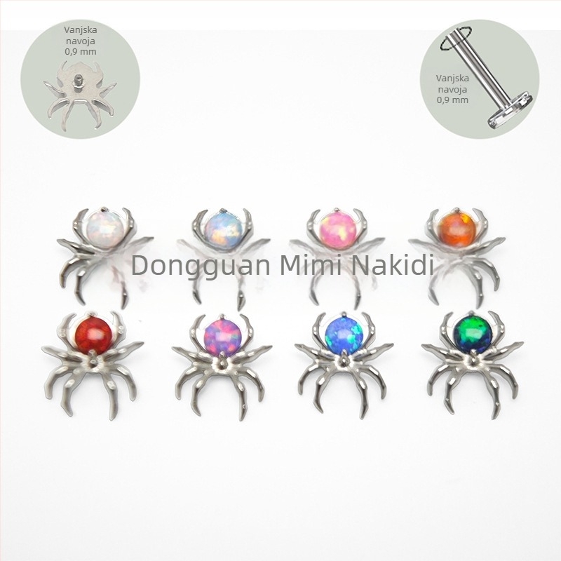 Piercing nakit od titanijevog legura, s postavom cirkonija, unisex dizajn, Princess serija