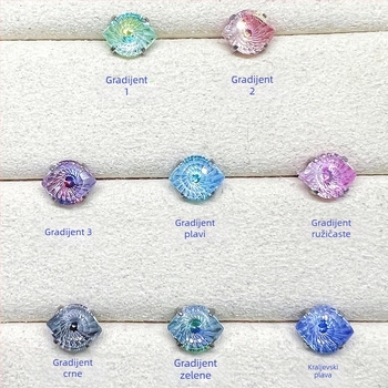 Piercing komad od titanijskog legura – oko diabla, oko satane i oko vrtloga s cirkon 5A (F136); dijamantno obrađeno, unisex, nišni dizajn