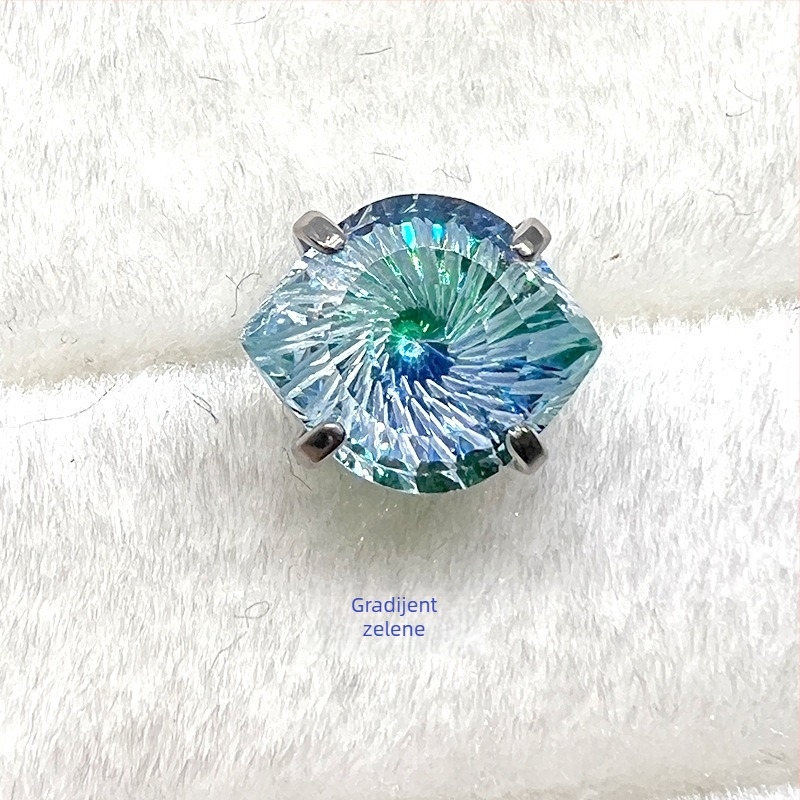 Piercing komad od titanijskog legura – oko diabla, oko satane i oko vrtloga s cirkon 5A (F136); dijamantno obrađeno, unisex, nišni dizajn