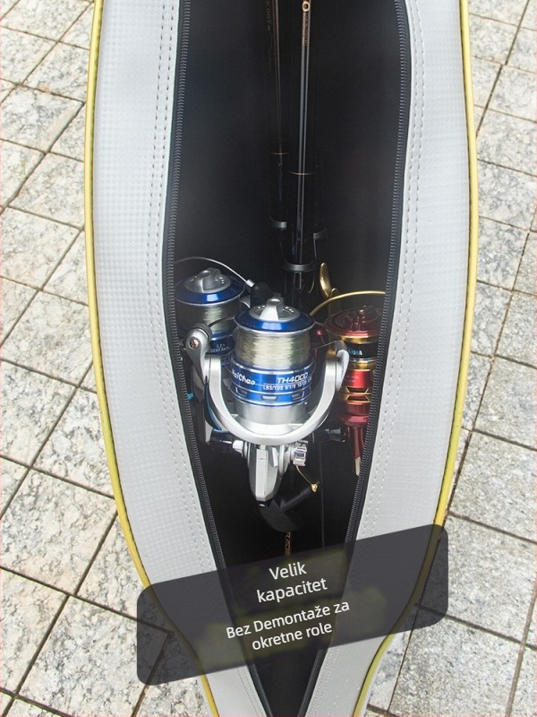 URADE Čvrsta torba za morsku ribolovnu štap – PU materijal, vodootporna, skladište štapa, najlina, mamaca i koluta