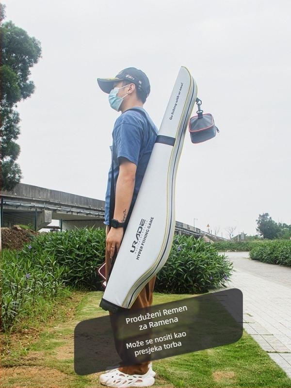 URADE Čvrsta torba za morsku ribolovnu štap – PU materijal, vodootporna, skladište štapa, najlina, mamaca i koluta