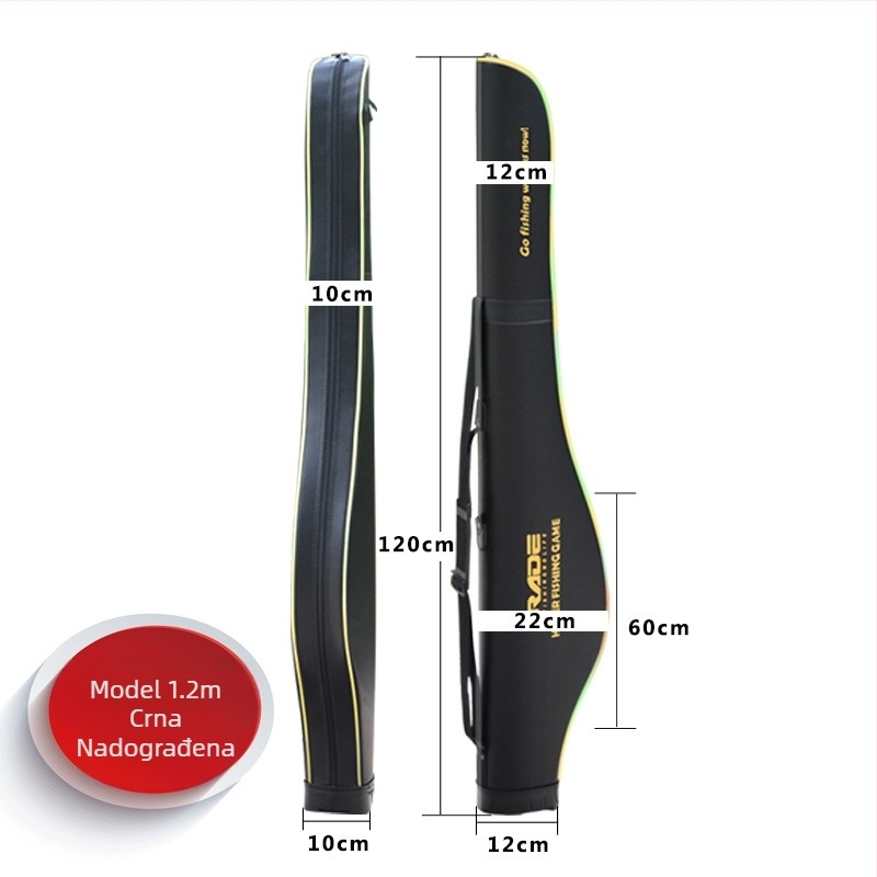 URADE Čvrsta torba za morsku ribolovnu štap – PU materijal, vodootporna, skladište štapa, najlina, mamaca i koluta