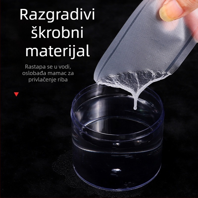 PVA vodotopiva vrećica za mamac za ribolov | The Lake | Porijeklo: Kina | Materijal: PVA (na bazi škroba)