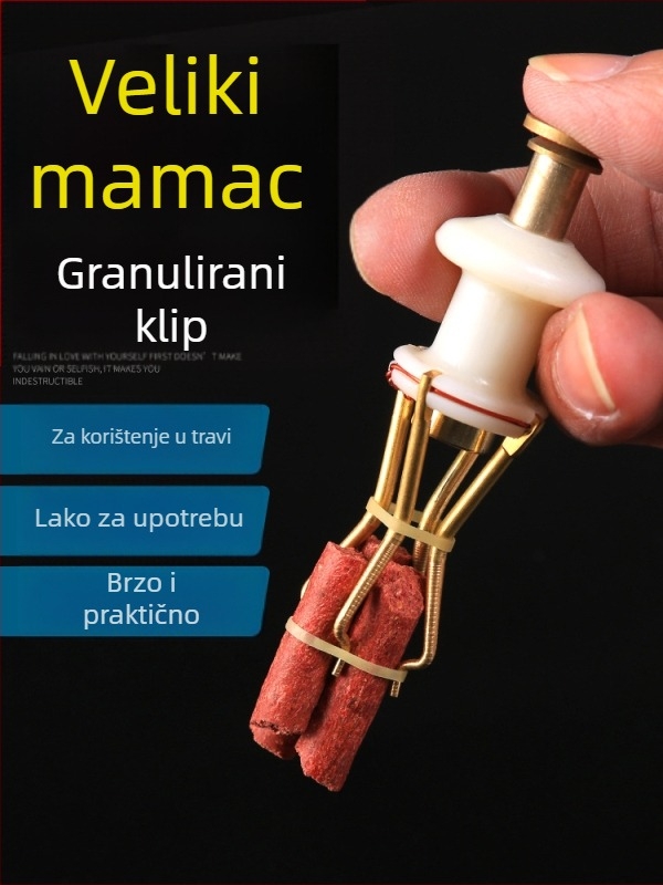 Klip za mamac za ribolov – trodijelni dizajn (Brand Huansheng; Materijal: nehrđajući čelik)