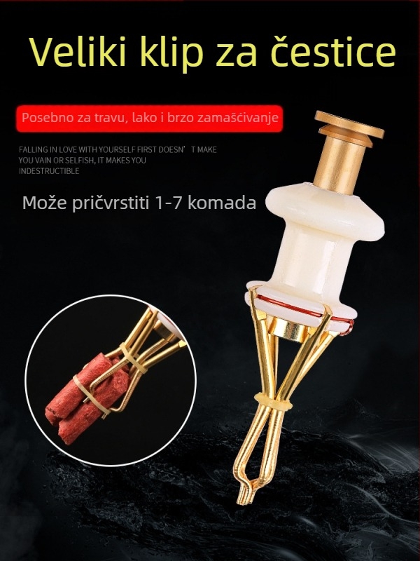 Klip za mamac za ribolov – trodijelni dizajn (Brand Huansheng; Materijal: nehrđajući čelik)