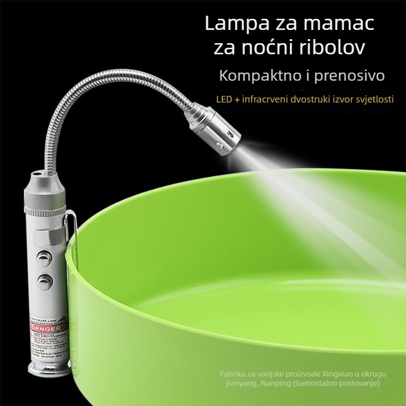 Marka: Fishing Pleasure Noćna lampa za mamce s magnetom, model Ydsedd-01, materijal: Drugo