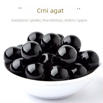 Slobodne agat perle za DIY nakit - ručna izrada, okrugle, jednostavan uzorak