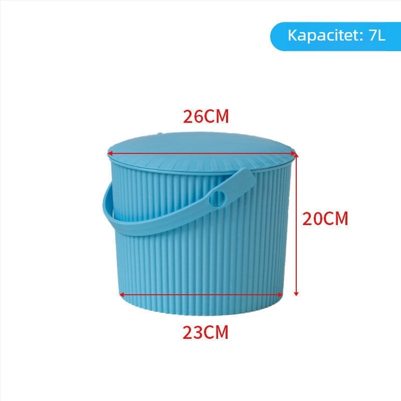 Stolica od plastične kante s poklopcem za kućnu upotrebu (Brand: Unique; Lansiranje: 2023; Bez uvoza)