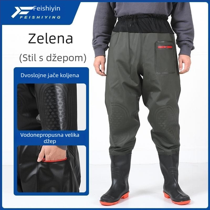 Ribolovna odjeća, otporna na habanje, tkanina: druga, ljeto, za ribolov i hodanje kroz vodu