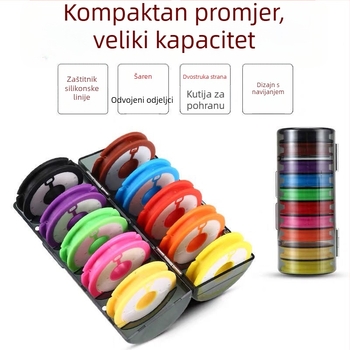 Kružna kutija za glavnu liniju, debela silikonska, višenamjenska, otporna na pad, otporna na habanje, duhoviti navijanje os