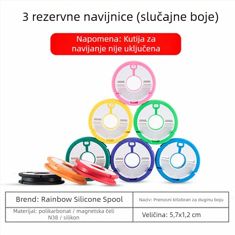 Kružna kutija za glavnu liniju, debela silikonska, višenamjenska, otporna na pad, otporna na habanje, duhoviti navijanje os