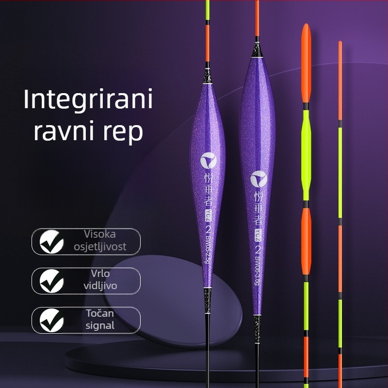 Plut za vertikalni drift — Pleasant • nano‑kompozitni materijal • lancet oblik, willow-leaf forma • integrirani plosnati rep