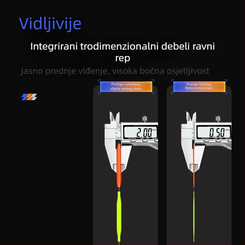 Plut za vertikalni drift — Pleasant • nano‑kompozitni materijal • lancet oblik, willow-leaf forma • integrirani plosnati rep