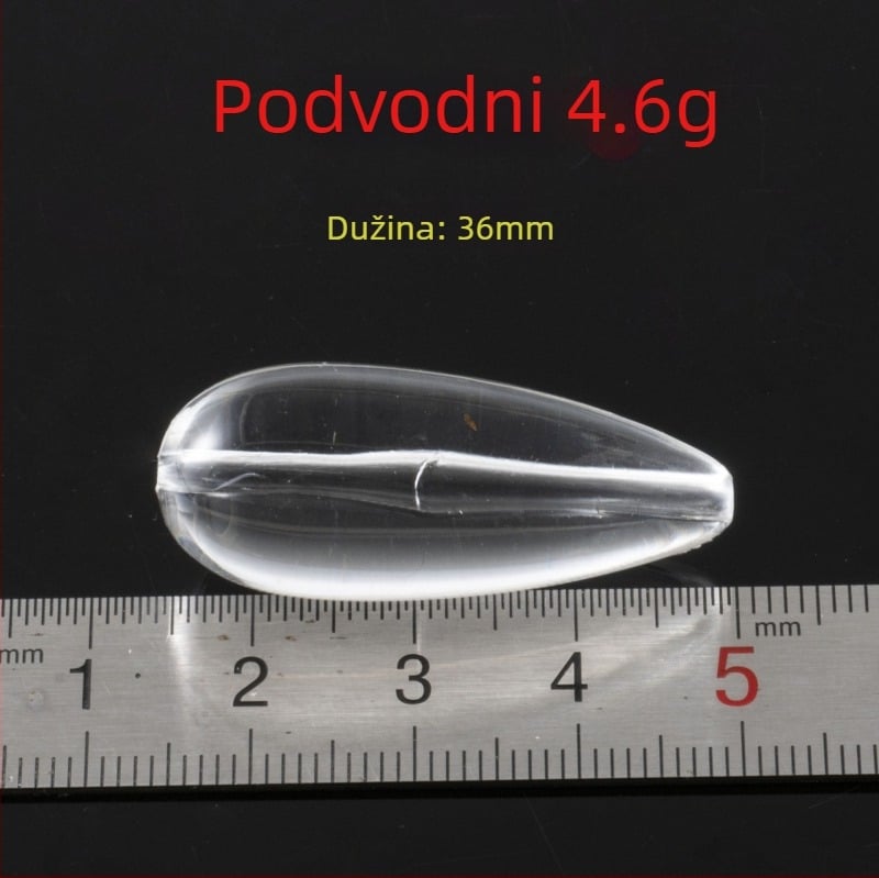 SEELUCKER potopni bacač – ribolovni dodatak, 3.2 g, ABS materijal, proziran dizajn