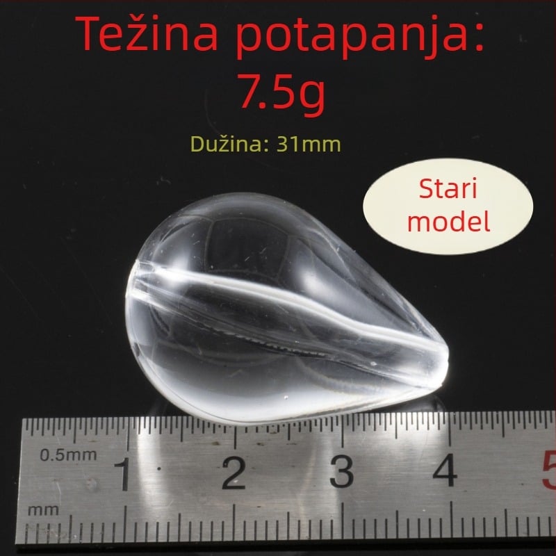 SEELUCKER potopni bacač – ribolovni dodatak, 3.2 g, ABS materijal, proziran dizajn