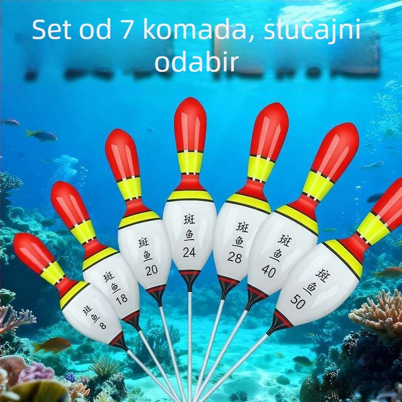 Plovak za vertikalni drift, kratka rep, nano materijal, Speckled fish