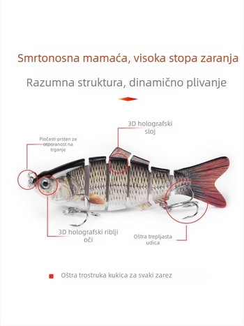 Mamc Legend of Fish Hunting | ABS materijal • tri udice s bodljama • Dyneema veza • Porijeklo Kina