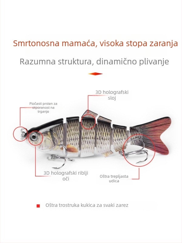 Mamc Legend of Fish Hunting | ABS materijal • tri udice s bodljama • Dyneema veza • Porijeklo Kina