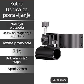 Wrangler kutni set dodatne opreme za kutiju za pecanje, tri dijela, od aluminijsko-magnezijske legure