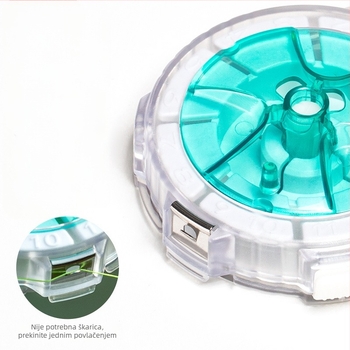 Lingte ABS Kutija za skladištenje ribolovne linije s brzim rezom i funkcijom anti-reverse, višestruka kutija za liniju