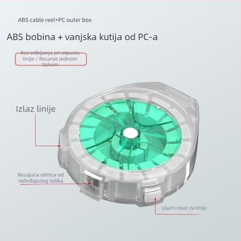 Kutija za skladištenje ribarske najlona s brzim rezom i zaštitom od obrtaja, višenamjenska kutija za navijanje najlona — Marka: Nothing; Podrijetlo: Kina; Materijal: Plastika