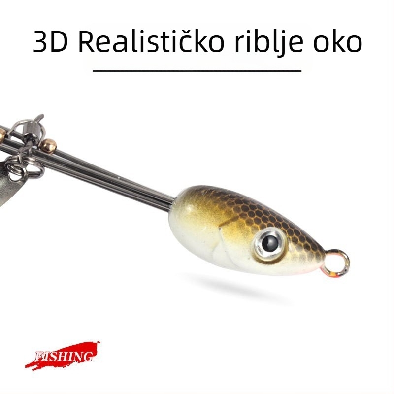 More ribolov: dva kompleta po osam mekih mamaca s perlicama, lažni/biomimikri mamac, ABS materijal