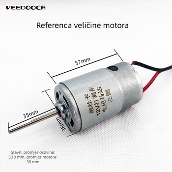 DC motor za brod - Visoka snaga, Visoka brzina, Vodootporan brtveni element (12-24V; metal sa čistim bakrenim pokretnim dijelovima; licencirana privatna oznaka: Da)