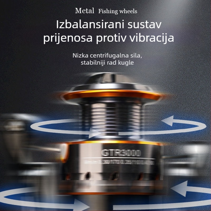 Mulineta Eagle Dream – duboko kućište, nagnut otvor, potpuno metalna konstrukcija, navijač za najlon, za morski ribolov