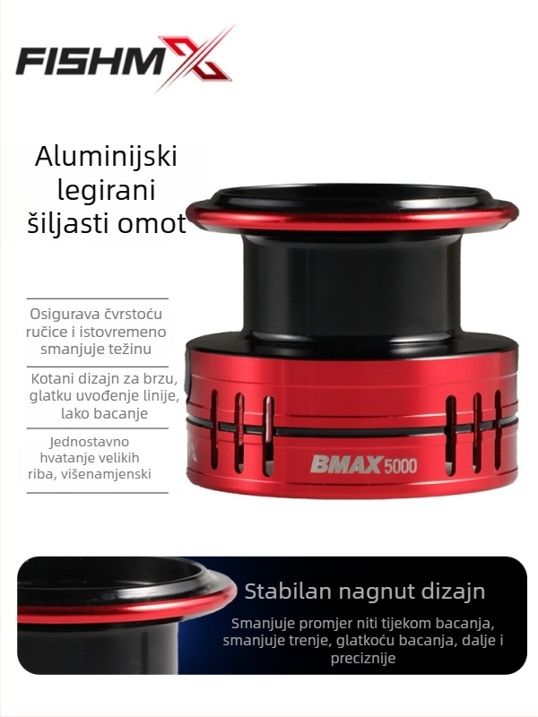 FishMX spinning kolut s metalnim rocker-ramenom – univerzalni model