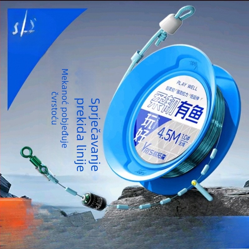 Glavna linija bez čvora – gotova najlonska ribolovna linija za karasa