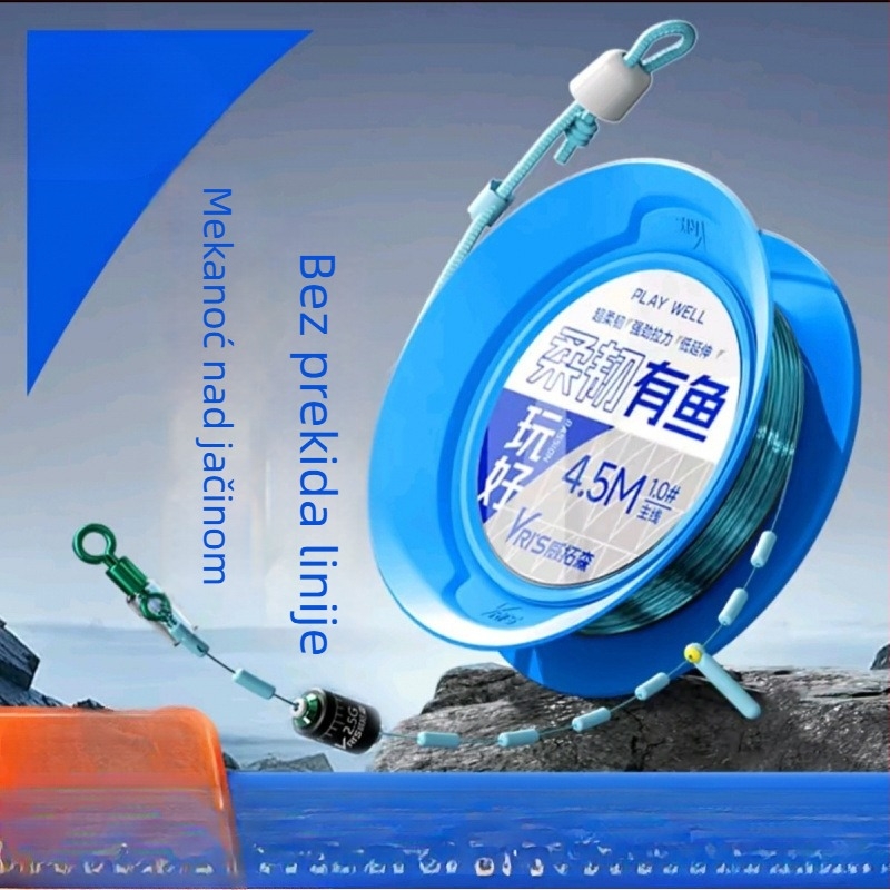 Glavna linija bez čvora – gotova najlonska ribolovna linija za karasa