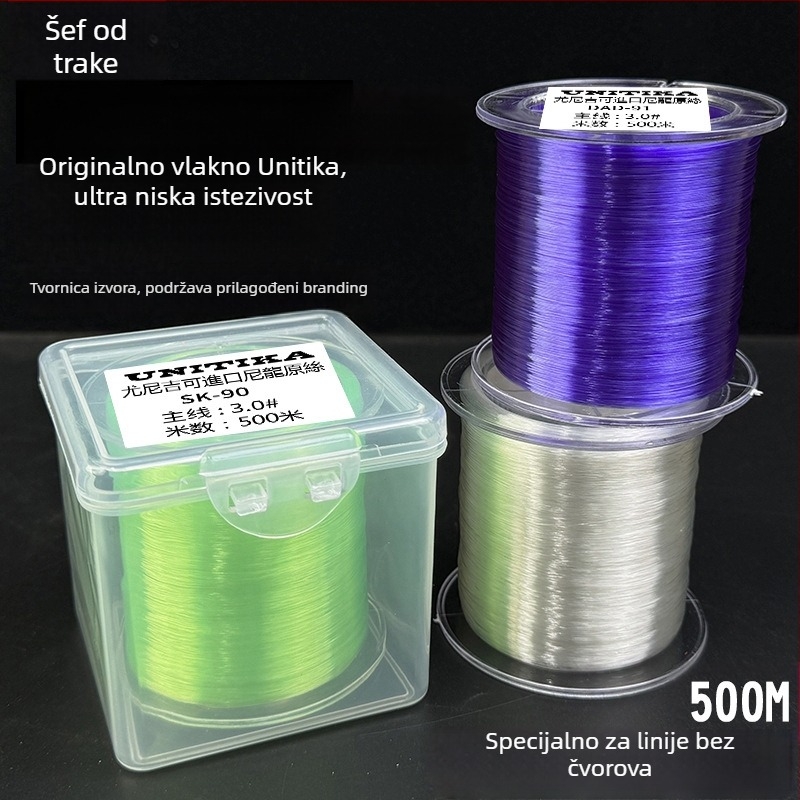 Boss pan najlonska podlinična ribolovna linija, bez čvorova, nosivost 10 kg, pakiranje 48 kom, porijeklo Japan