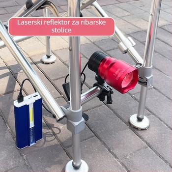 Vanjska ribolovna LED svjetiljka, kućište od aluminijske legure, domet 200-500 m, napajanje kinetičkom energijom, Fisherman's Treasure