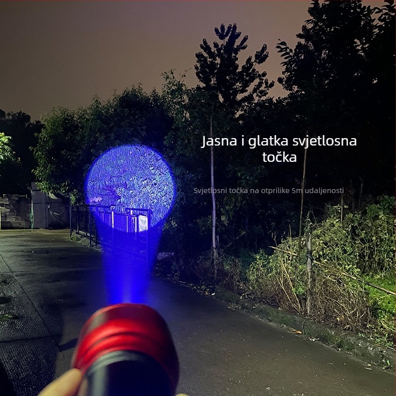 Vanjska ribolovna LED svjetiljka, kućište od aluminijske legure, domet 200-500 m, napajanje kinetičkom energijom, Fisherman's Treasure