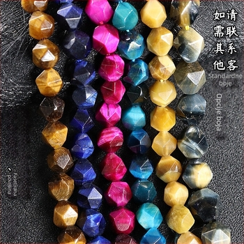 Prirodne Tiger Eye perle – polugotove, okrugle facetirane perle za ručno izrađene nakit DIY