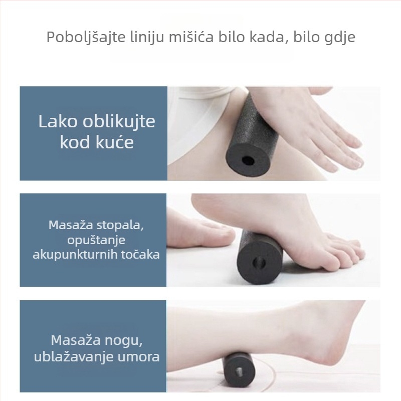 Joga pomagala – Reedow ručni držač za opuštanje mišića; prikladno za zdravstveni masažu i fitness ljepotu