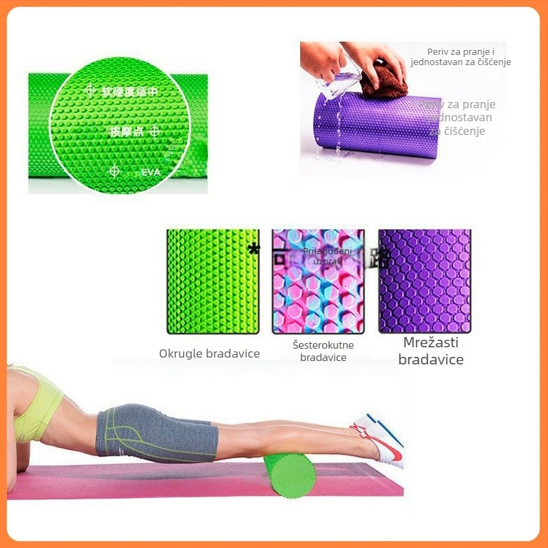 Beinan EVA pjena joga valjak za masažu – prijenosan, jednostavan za čišćenje, prilagođeni logotip dostupan