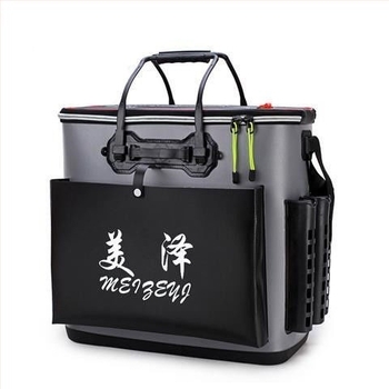 Debeli EVA kanta za ribolov, dvostruki sloj, torba s kotačićima, višenamjenska kanta za živu ribu