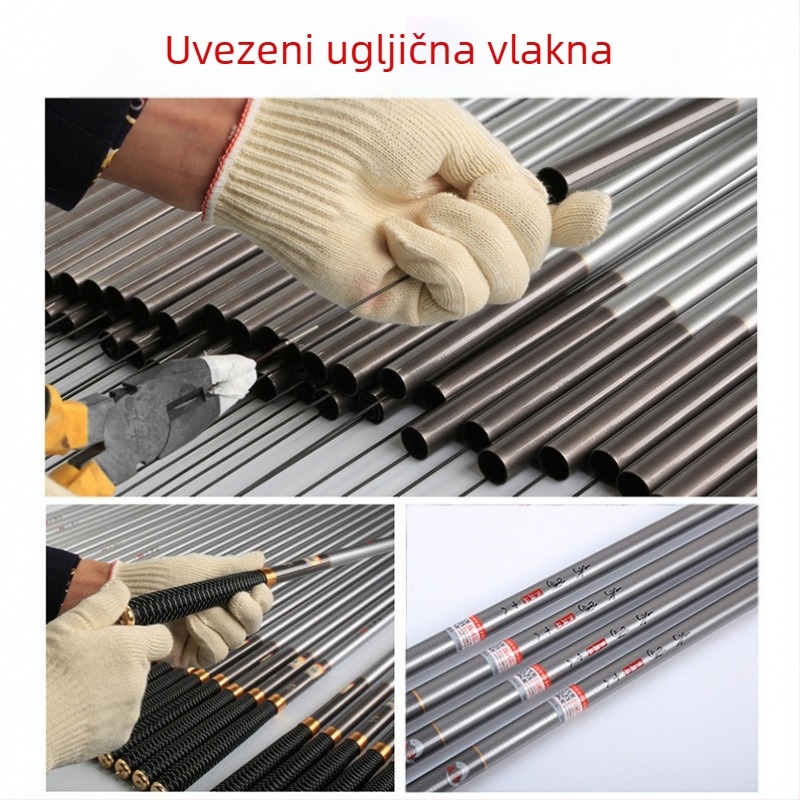Set štapova od karbonskih vlakana – ultra lagan, ultra čvrst, višedijelni za karpa i karasa