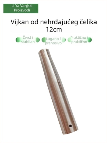 Čelični navojni konektor za drvene ručke – pretvarački spoj za alate poput ribarske vilice, srpa i mreže