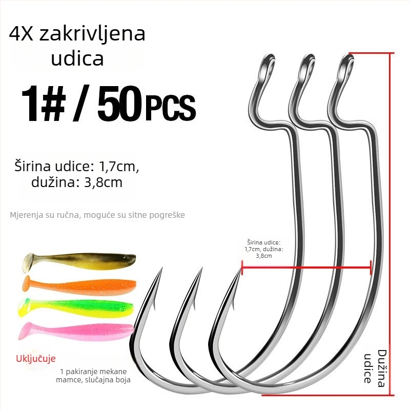 Crank kuka sa širokim trbuhom za bass — bodljikav kuk, 1 kom, za ribolov u potocima, rijekama, jezerima, moru, brodu i stijenama