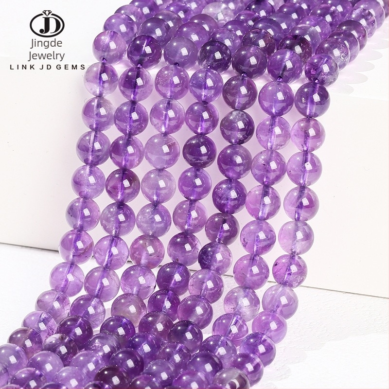 Jingde Jewelry prirodni ametistni labavi perli – ručno izrađeni dijelovi za DIY nakit, obradivanje: rezanje, brušenje, poliranje, porijeklo Yiwu