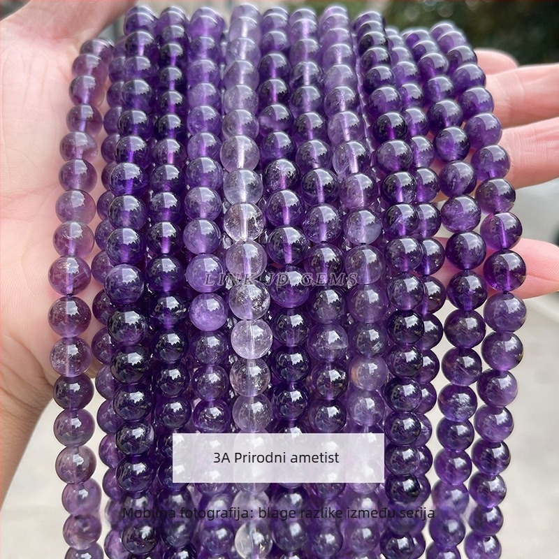 Jingde Jewelry prirodni ametistni labavi perli – ručno izrađeni dijelovi za DIY nakit, obradivanje: rezanje, brušenje, poliranje, porijeklo Yiwu