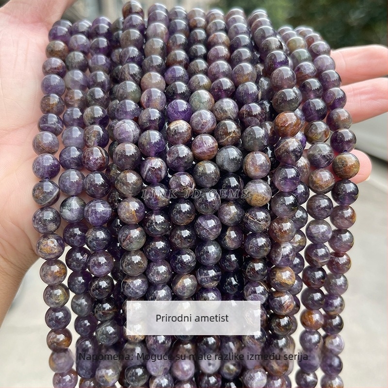 Jingde Jewelry prirodni ametistni labavi perli – ručno izrađeni dijelovi za DIY nakit, obradivanje: rezanje, brušenje, poliranje, porijeklo Yiwu