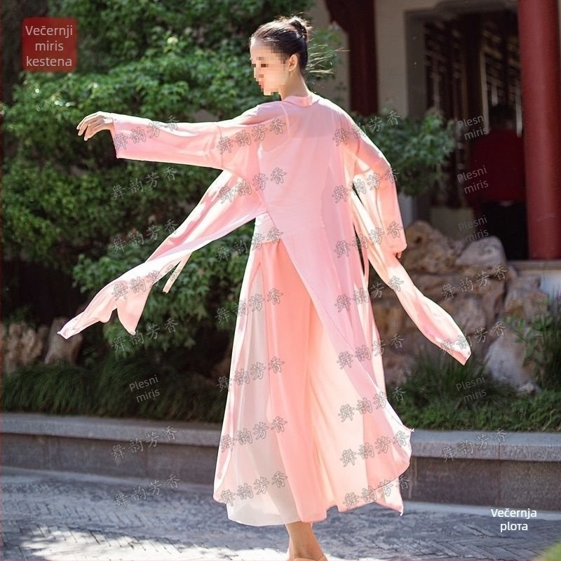 Unisex kostim za klasični ples s kapom i gazom haljinom, dugi tekući kardigan; Spandex <30%; proljeće 2025; folklorni ples; dob od 35–39