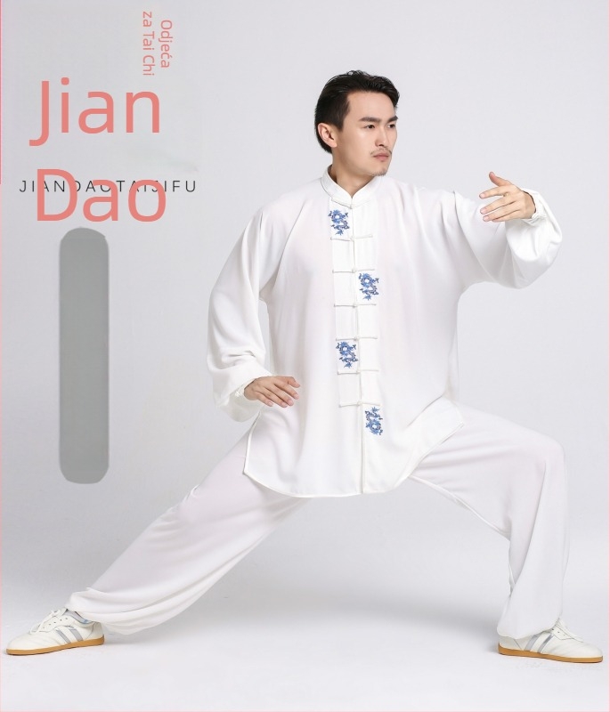 Tai Chi Unisex Kostim od Starlight Hemp s Printom, Jednobojan dizajn; Materijal: Starlight Hemp; Sastav tkanine: 100% Poliester; Vzor: Jednobojan; Pogodno za odrasle