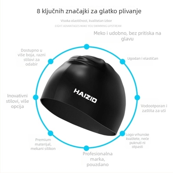 HAIZID dječja silikon plivačka kapa, pogodna za plivanje i hodanje po plićaku