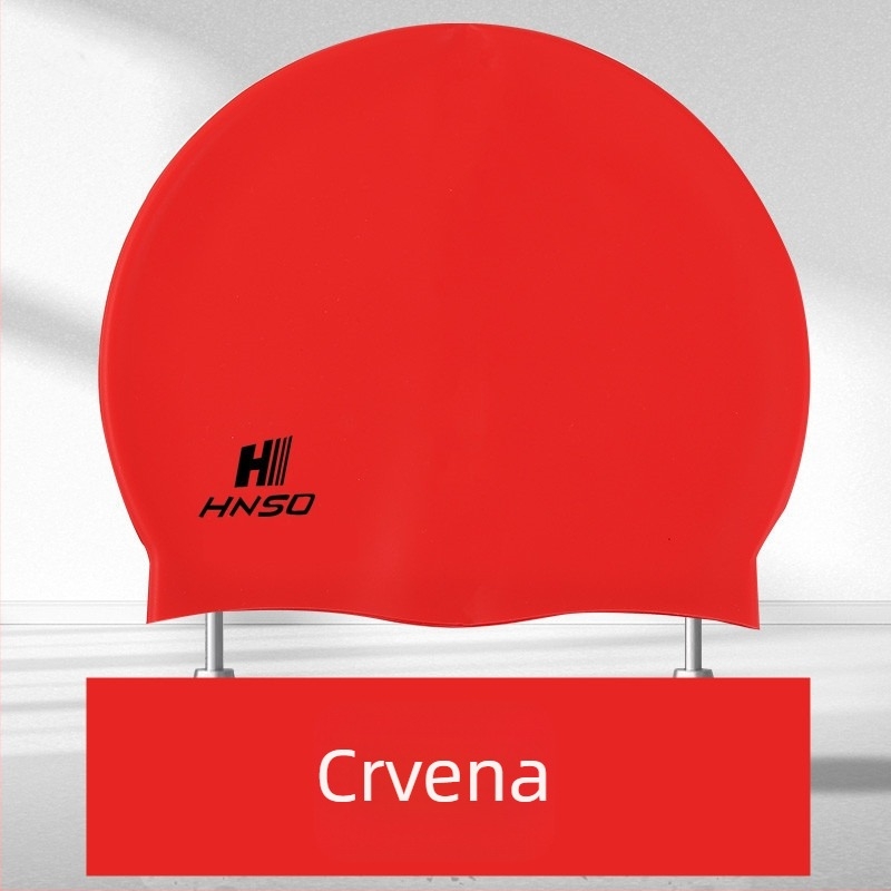 Haston silikonska kapa za plivanje za odrasle, unisex, vodonepropusna, zaštita ušiju, visoka elastičnost